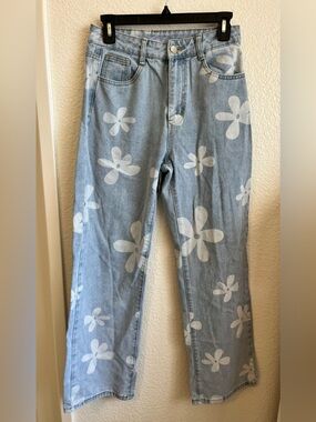 Shein Flower Jeans